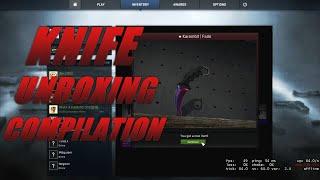 CSGO : Knife Unboxing/Opening Reactions Compilation