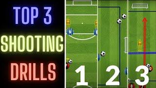 Top 3 Shooting Drills | Competitive Soccer/Football Drills | Any Age Group