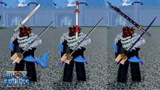 The Three Legendary Swords Sword Rework Review/Showcase (Wando/Saddi/Shisui) (Blox Fruits)