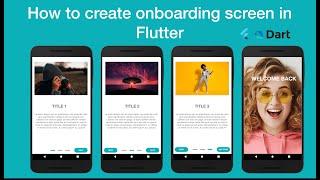 How to create onboarding screen in Flutter