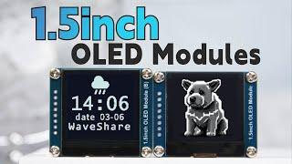 OLED Display Module: 128×128 pixels, 1.5" Black/White, for Raspberry Pi/Arduino/STM32