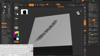 【ZBrush 2023】【memo】How to script with just a click without moving the curve, with alpha in it.