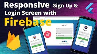 Flutter Responsive UI : Login and Sign Up with Firebase Auth - Speed Code [2022]