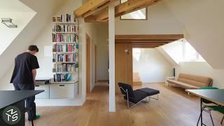 NEVER TOO SMALL: Contemporary Attic Conversion for Family of Three, Amsterdam 60sqm/645sqft