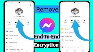 How to Turn Off End-to-end encryption in Messenger (2024)| Remove end-to-end encryption in Messenger