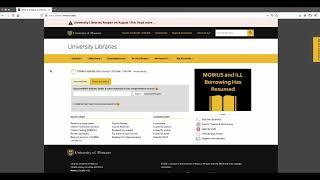 University of Missouri Libraries' Homepage Tutorial