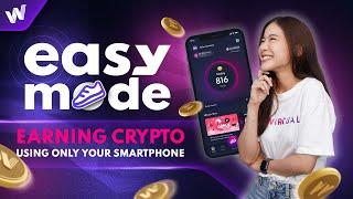 WIRTUAL’s Easy Mode: Earning Crypto using only your smartphone