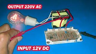 12V DC to 220V AC inverter easy way to make from broken IGBT module