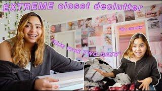 EXTREME closet cleanout 2021 *decluttering + reorganizing*