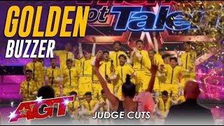 V. Unbeatable: Dwyane Wade Hits GOLDEN BUZZER For Indian Dance Group | America's Got Talent 2019