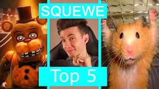 ХЕСУС СМОТРИТ: TOP 5 FREDDY FAZBEAR, TOP 5 HAMSTER | SQUEWE | REACTION/РЕАКЦИЯ