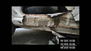 кузовной ремонт автомобиля нексия 1 замена порога в и обеих дверей