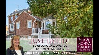 Just Listed! 3602 Echodale Avenue, Baltimore, MD 21214