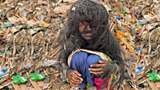 5-Year-Old Boy’s First Haircut Reaction  | Precious Moment” | Rescue Boy’s Dirty Ground Place
