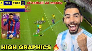 FIRST TRY OF EFOOTBALL 22 MOBILE  AWSOME GAMEPLAY + GRAPHICS 