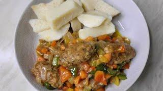 Chicken Meatballs and Mixed Pepper Sauce...so simple to make