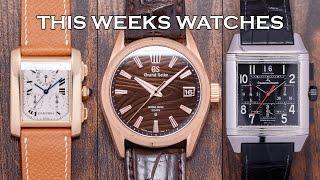 This Weeks Watches - GS Tree-Rings SLGA008J, Gold Cartier Tank, JLC Reverso, Rolex & More [EP215]