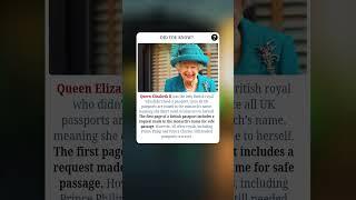 Why Queen Elizabeth II Never Needed a Passport ️ | #fact #facts #shorts