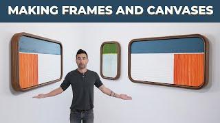 Making Curved Frames and Canvases for Paintings