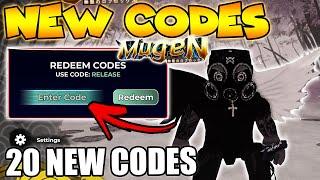 20 NEW CODES FOR MUGEN!  MUGEN ALL WORKING CODES (Roblox)