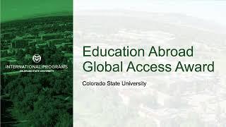 Colorado State University, Education Abroad - Global Access Award