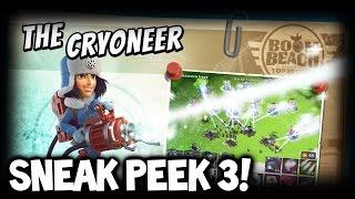Boom Beach NEW UPDATE!  SNEAK PEEK #3: "CRYONEER"  New Boom Beach TROOP! MAXED CRYONEERS GAMEPLAY!
