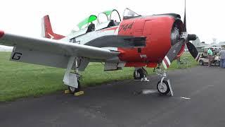 T28 Walk Around & Pilot(s) Interview - Who Is the Better Pilot the Father or Son