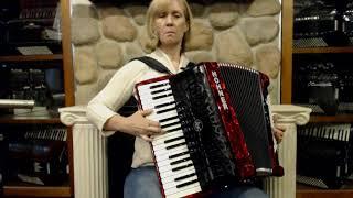 HOHNBRA96RD - NEW Red Hohner Bravo III Piano Accordion LMM 37 96 $1999