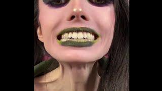 Eugenia Cooney Tries The Beetlejuice Lip Trend | TikTok September 11, 2024 #tiktok #shorts