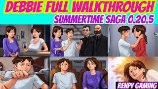 Debbie Full Walkthrough Summertime Saga 0.20.5 || Debbie Complete Storyline