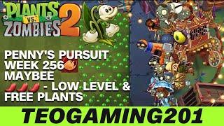 PvZ 2 | Penny's Pursuit | Week 256 Maybee | Level 1-5 & Zomboss |  (LOW LEVEL)