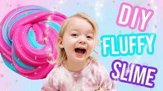 Fluffy DIY Slime Experiment for kids!