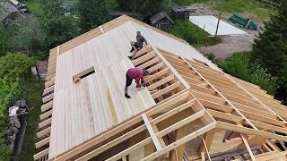 From Sketch to Reality: Alpine Chalet Dream with Unique Open Rafters! Diy