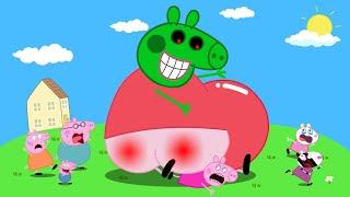 Peppa Pig Becomes a Giant Zombie at Night !!‍️ | Peppa Pig Funny Animation