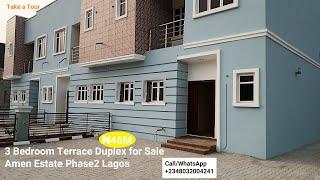 $102,000/$108,000 Beautiful 3 Bedroom Terrace Duplex Sale Amen Estate Phase 2 Lagos  +2348032004241