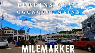 [4K] Perkins Cove - Ogunquit, Maine - Scenic Summer Walking Tour with Binaural 