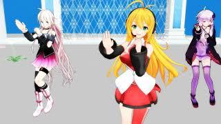 【MMD】ゆかり、IA、マキでレーザービーム【Perfume】