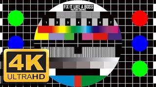  UHD Calibration video 4K Test pattern 20min. with Ambient music.  TV test video 4k.