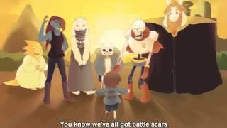 (RUS SUB) Undertale Pacifist Animations AMV END 1(вкл субтитры)