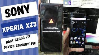 Sony Xperia XZ3 Device Corrupt Fix/ Boot Error Fix/ Sony SOV39 Pin/Pattern Code Unlock #Xperia #Sony