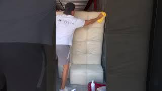 Italian Leather Sectional Sofa Cleaning!