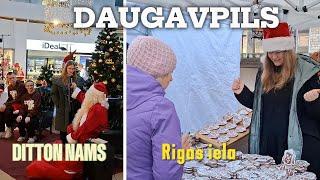 Daugavpils Latvija Рождественный базарчик Rigas iela DITTON NAMS