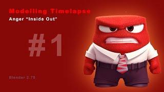 Modeling Timelapse Anger Inside Out part 1