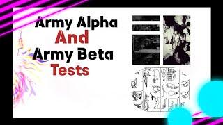 Army Alpha And Army Beta | intelligence Tests | Spot Psychology