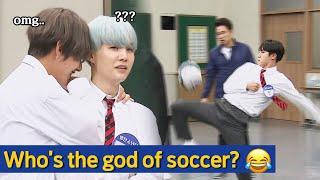 [Knowing Bros Best ep.94] Soccer Ball Thigh Lifting Battle with BTS Who's the god of soccer? 