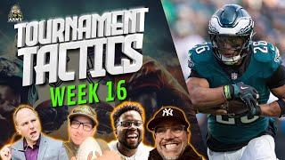 DFS NFL Week 16 DraftKings and FanDuel GPP Strategy and Picks | Tournament Tactics