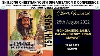 CHOIR FESTIVAL | S. C. Y. O. & C. | PLATINUM JUBILEE CELEBATION | 6:00 PM