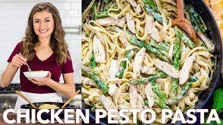 How To Make Chicken Pesto Pasta with Asparagus - Natasha's Kitchen