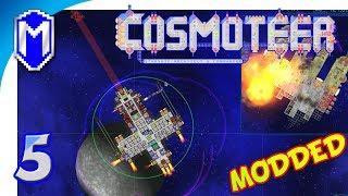 Cosmoteer - Trying Out Some Massive Weapons, Railguns - Let's Play Cosmoteer Abh Mod Gameplay Ep 5