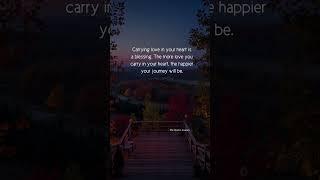 Carry Love, Lighten Your Journey #shorts #quotes